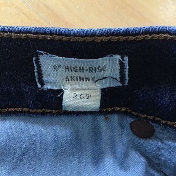 MADEWELL high rise skinny 9 » in 26 tall - Picture 7 of 14